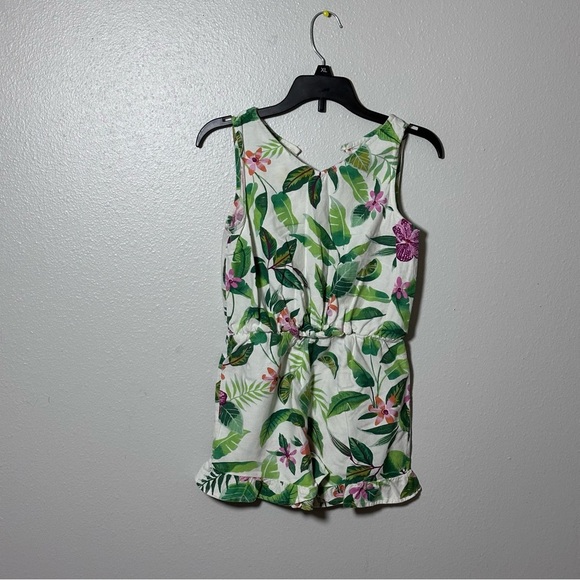 Old Navy Girls Green Floral Romper Size L(10/12) - Picture 1 of 8